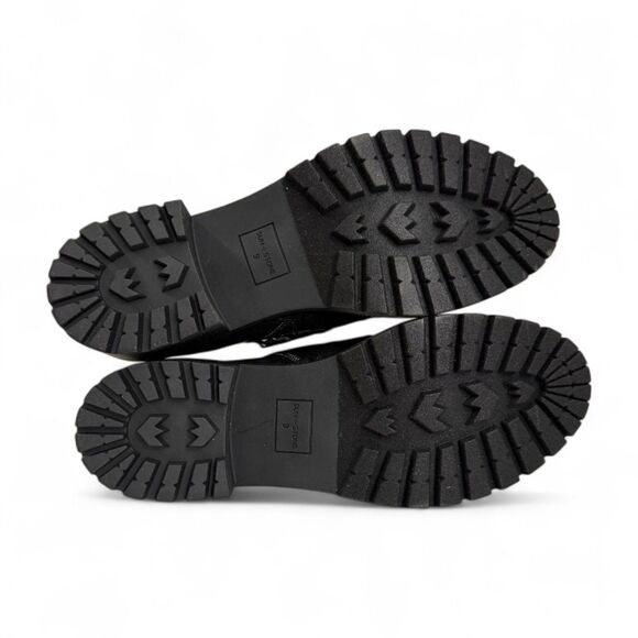 SUN + STONE Quiinnf Faux Suede Fur Lined Black Shearling Boots, NEW! Size 9M - Picture 6 of 10